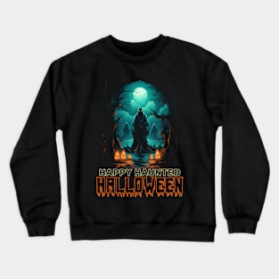 Happy Haunted Halloween Crewneck Sweatshirt